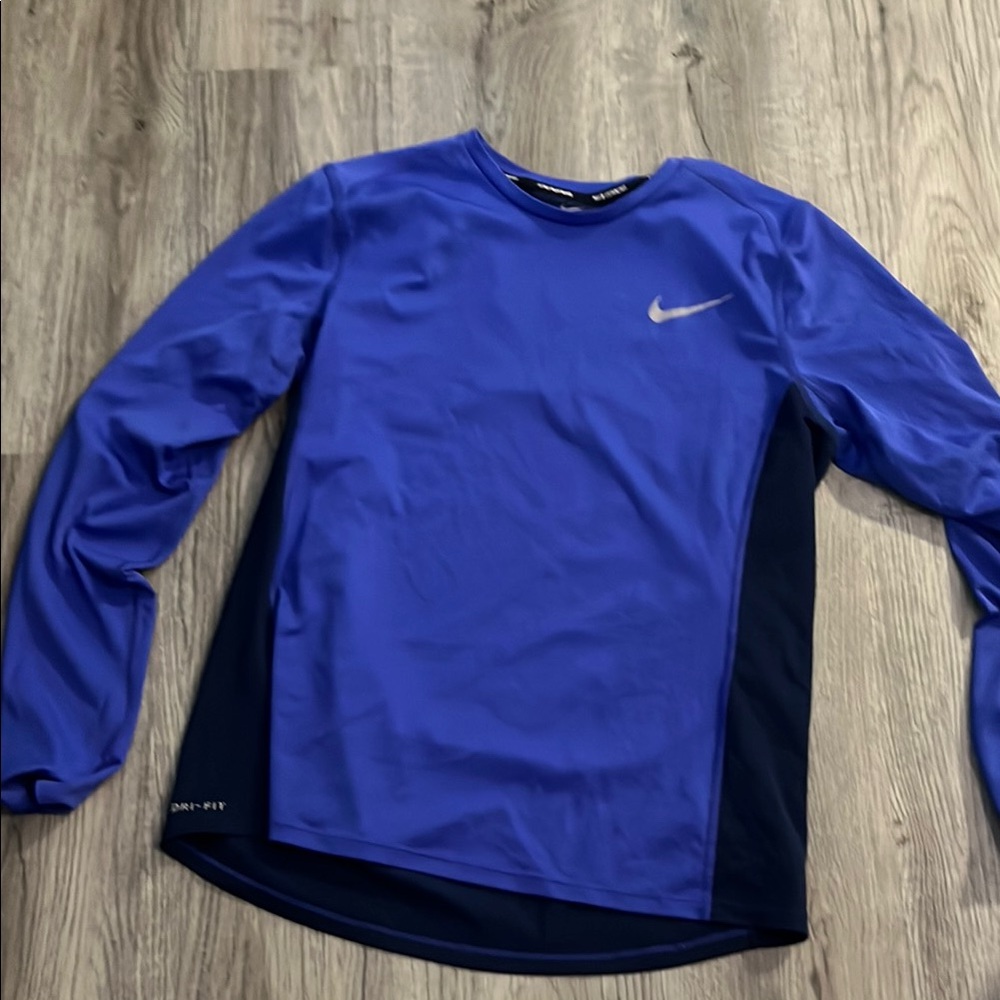 Nike Blue Long Sleeve Shirt